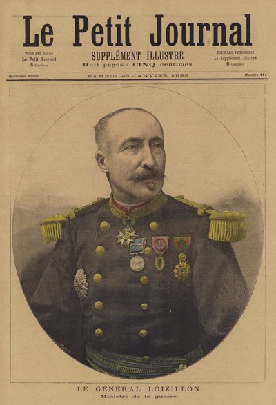General Loizillon, Ministro de Guerra de Francia de French School